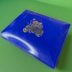 Vintage Mr Peanut Plastic Stationery Box - Advertising Collectible - Go Nuts